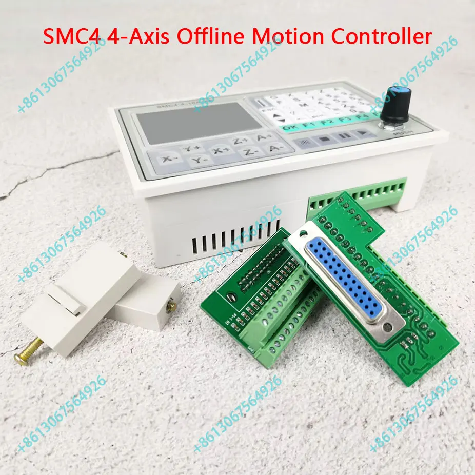 4 axis CNC Controller, 50KHZ CNC 4 Axis offline controller Breakout Board CNC Engraving Machine Control System Card