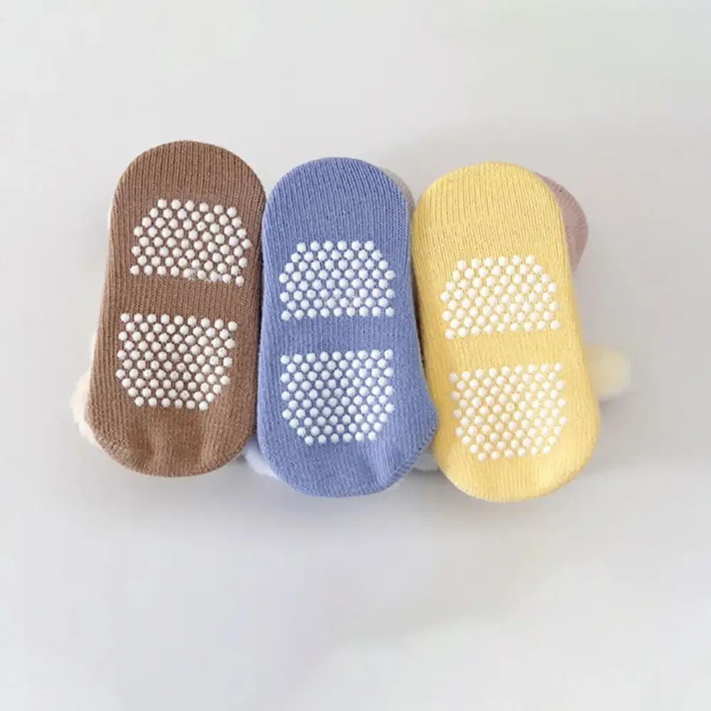 Warm Anti-Slip Socks Thick Plus Fleece Walking Socks 3D Soft Newborn Socks Boys Girls