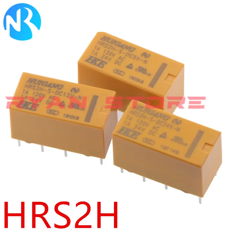 5PCS 100% New Relay HRS1H HRS2H HRS4H-S-DC5V DC12V DC24V C -N 5/6/8Pin 1A 3A 10A HRS4H-S DC5V HRS1H-S-DC24V HRS2H DC12V N