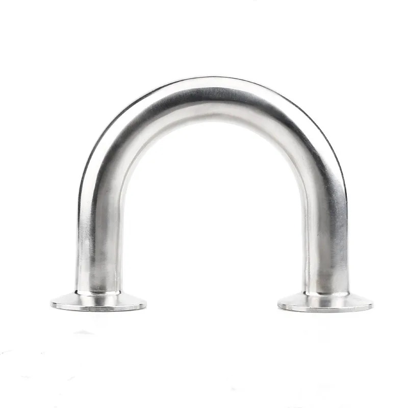 

Food Grade Tri Clamp 19/25/32/38/45/51/57/63/76MM 304 Stainless Steel Ferrule Sanitary 180 Degree U Elbow Bend Fitting Home Brew