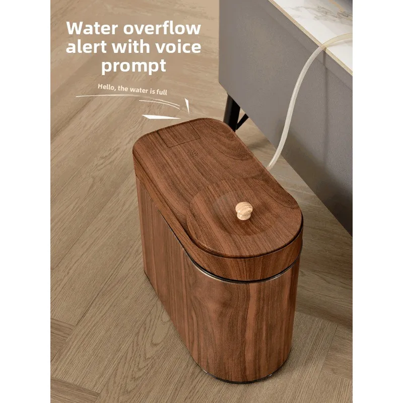 Intelligent voice tea bucket full reminder tea table drainage wastewater bucket Chinese tea residue bucket dry