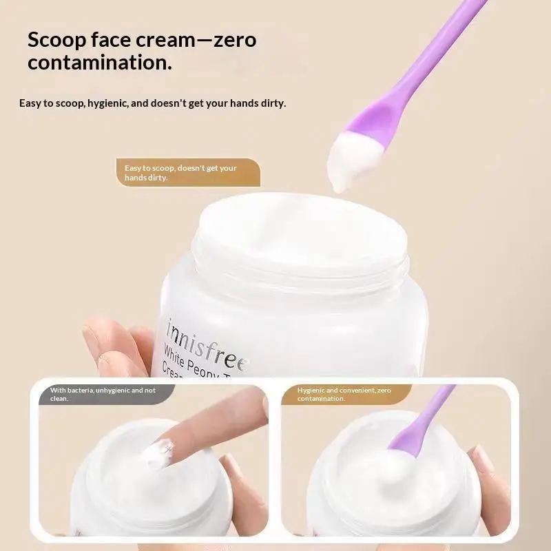 3pcs Silicone Spatula Set Double Head Tiny Scraper For Thin Lotion Bottles Cosmetic Kitchen Tools