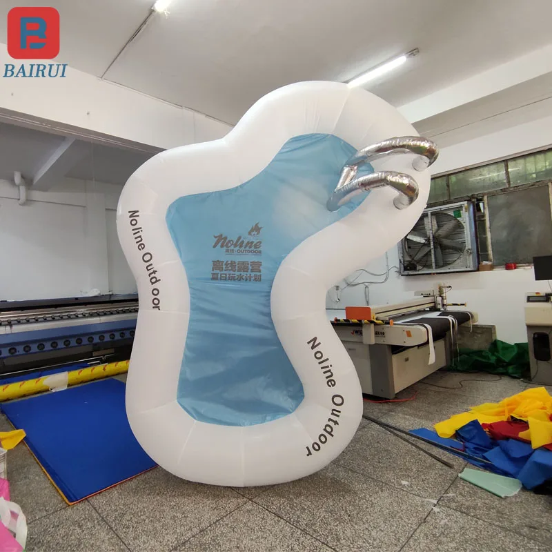 

Large cartoon inflatable pool model water park mall outdoor summer party advertising decorative props can be customized