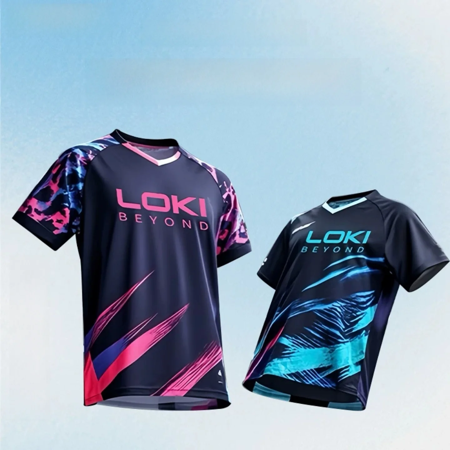 loki-pong-shorts-t-shirt-respirant-a-col-rond-evacuant-l'humidite-a-sechage-rapide-pour-hommes-et-femmes-equipement-pour-les-amateurs-de-sport-et-de-fitness