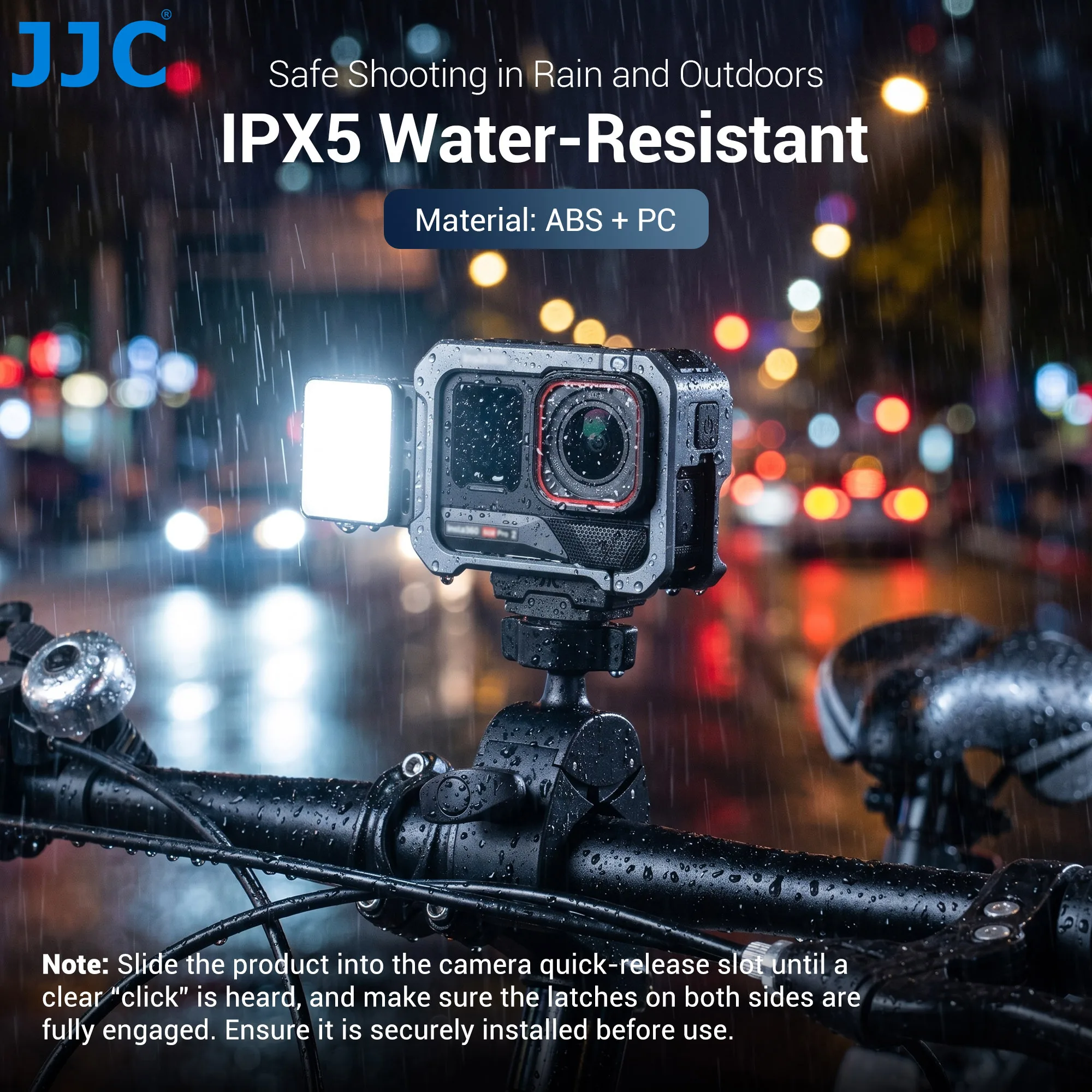 JJC Magnetic Minin LED Light Auxiliary Fill Light for Insta360 X5 X4 Air ACE PRO 2 ACE PRO ACE Accessories IPX5 Waterproof view 5