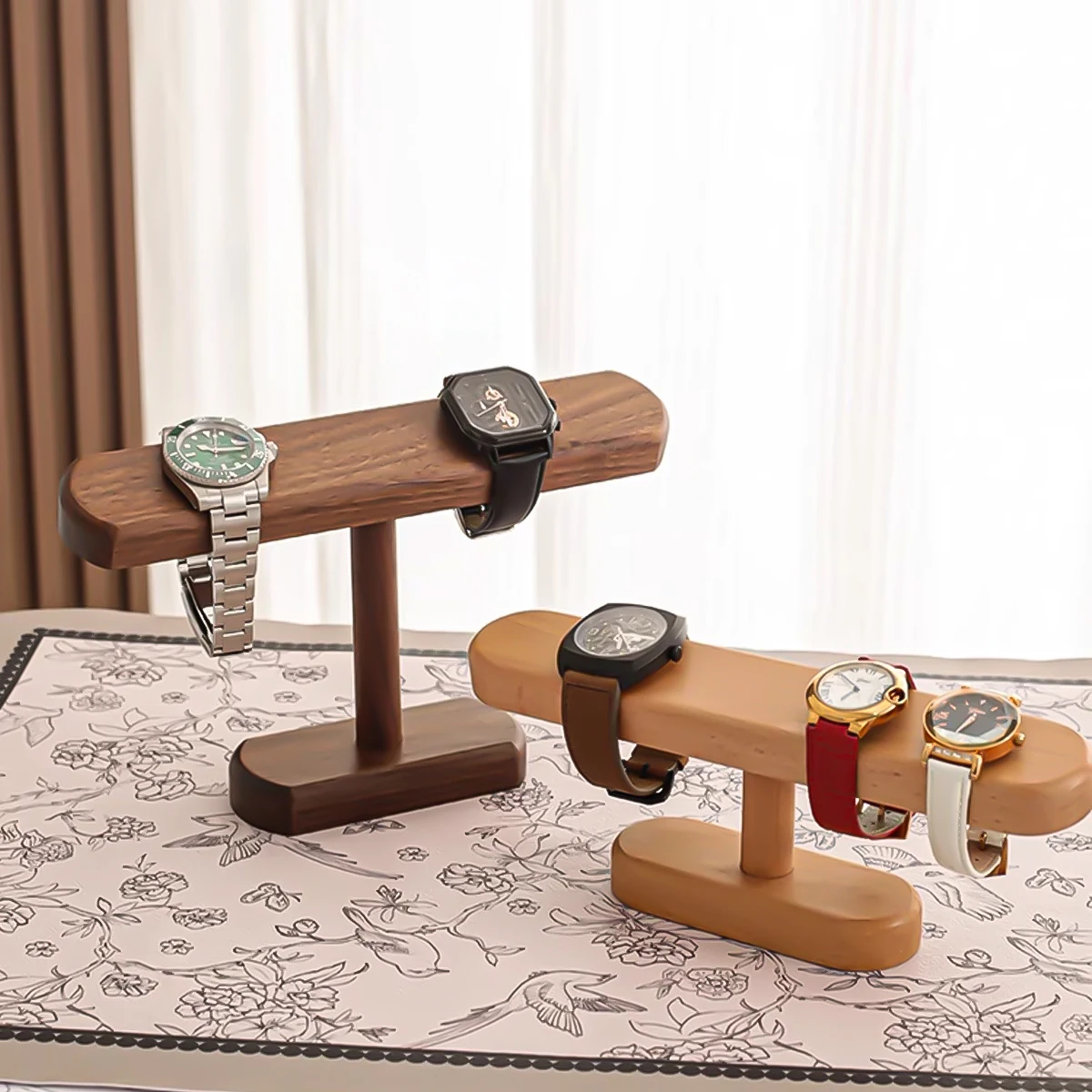 1PCS Walnut Watch Bracket Display Holder Jewelry Bracket Chain Anklets Hanger Stand Racks Organizer For Counter Shows