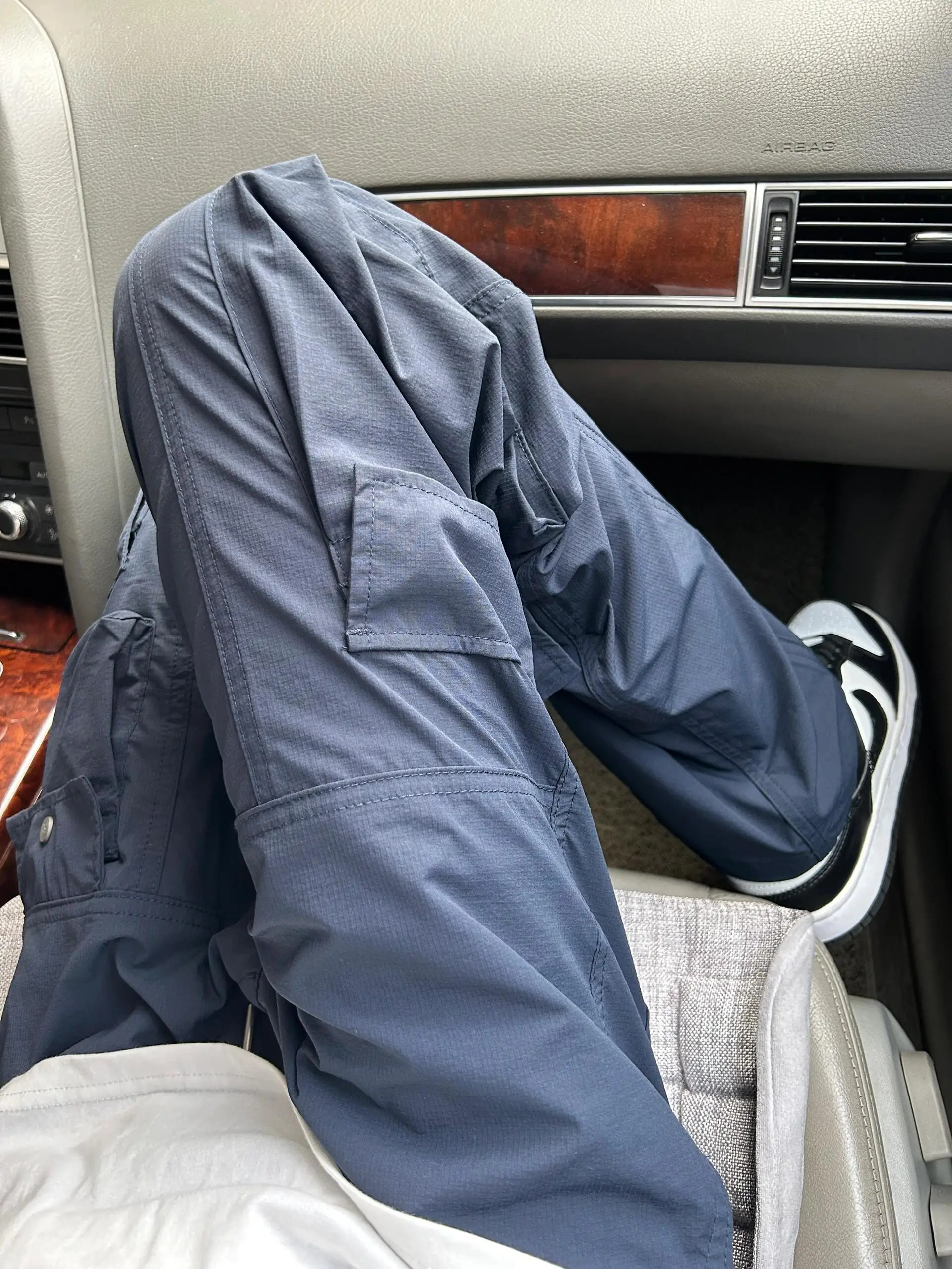 

Retro American Blue Waterproof Men's Summer Thin Straight Qui Dry Workwear Outdoor Mountain Climbing Trousers