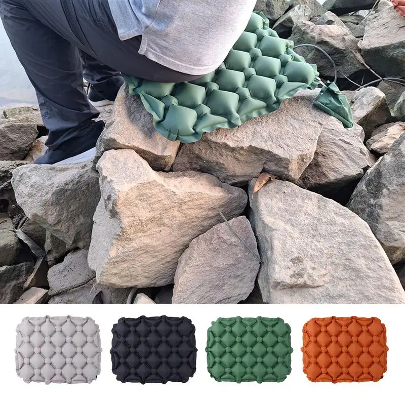 Inflatable Camping Seat Cushion Outdoor Moisture-proof Pad Portable Seat Pad Picnic Sitting Mat For Camp Backpacking Equipment