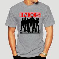 INXS NEED YOU TONIGHT SINGLE KICK MICHAEL HUTCHENSE ROCK BAND T-SHIRT luxury brand men t shirt cotton % o-neck tshirts