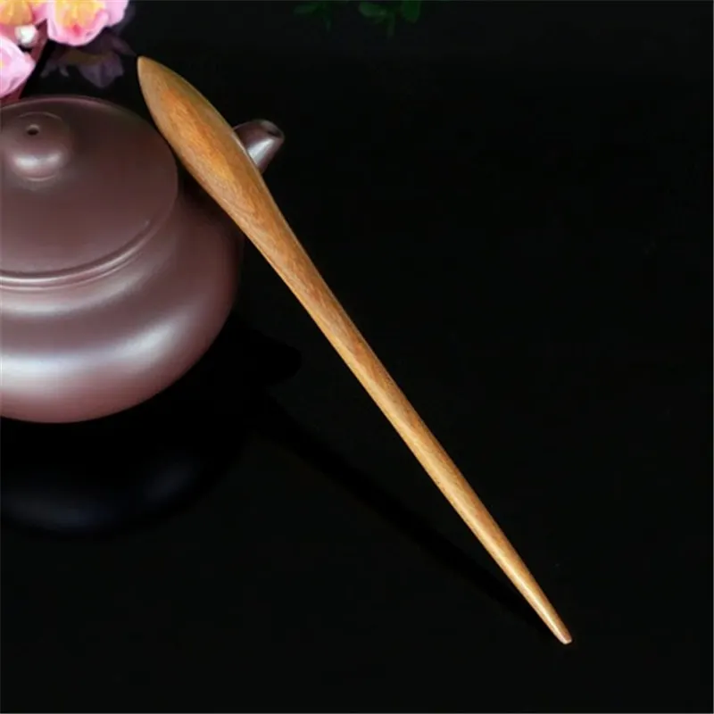 Natural Green Sandalwood Hand Carved Hairpin Collections L076