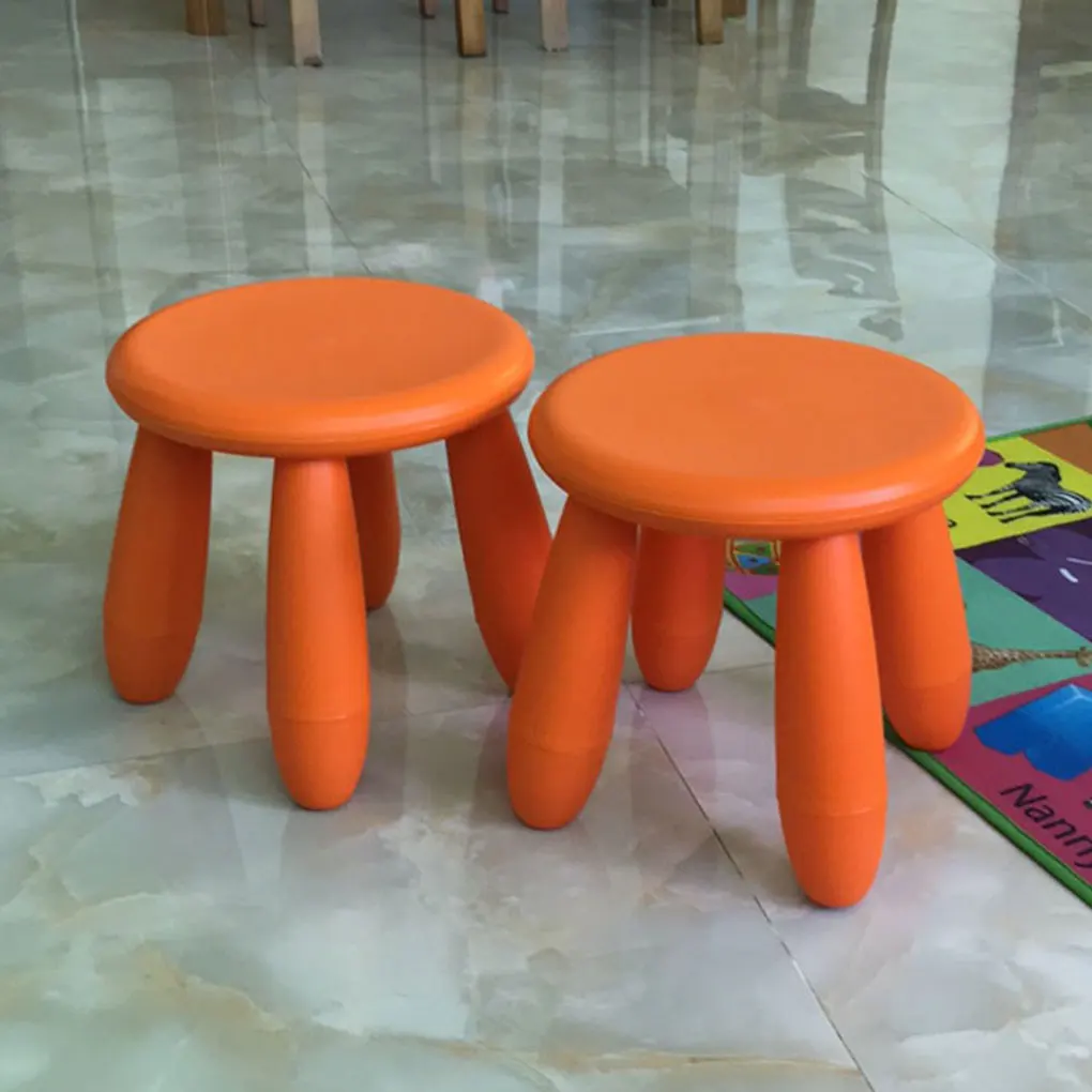 Children Plastic Stool Shoes Changing Chair Indoor Sofa Seat Footboard Kindergarten Floor Bench Non-slide Furniture Light