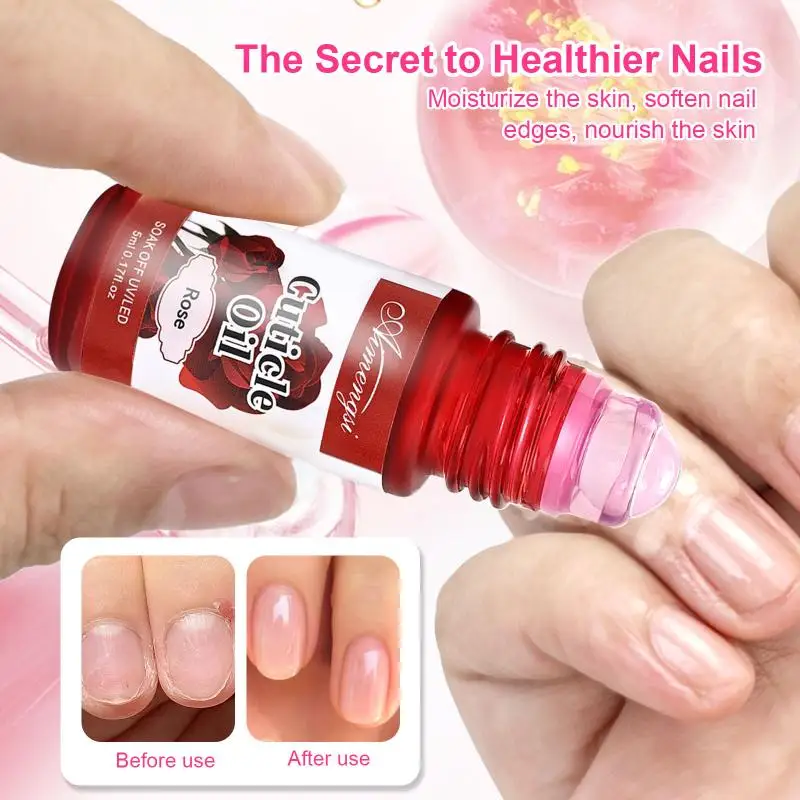 Nail Oil 6 Colors Fruit Nutrition Nourishing 5ml Cuticle Repair Prevent Polish Manicure Care Professional Salon Kit