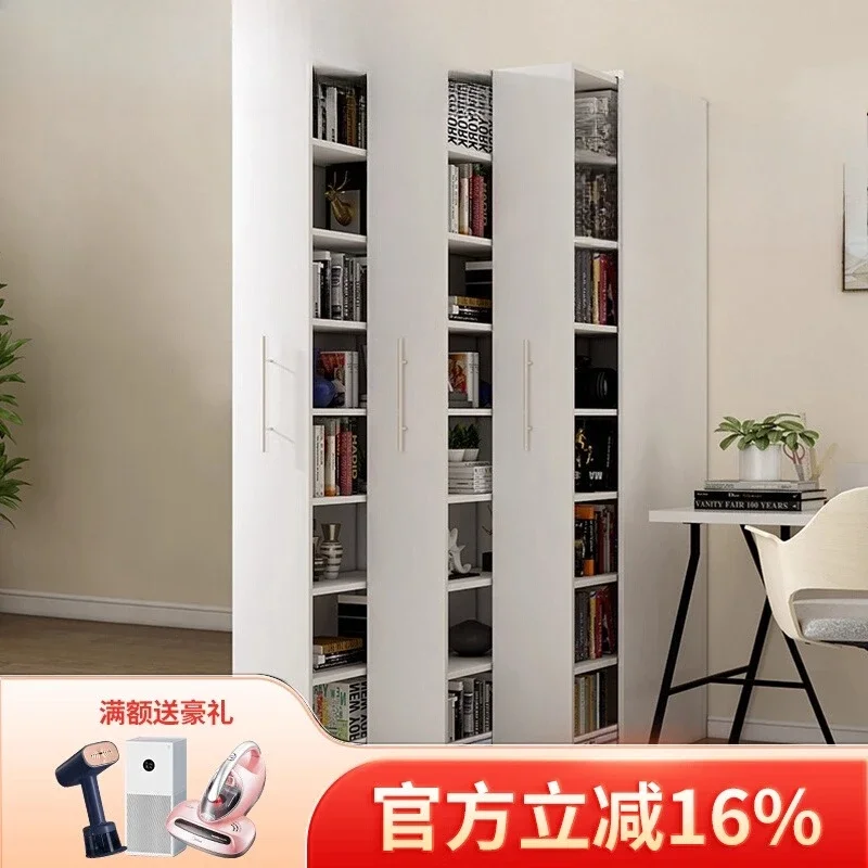 Dust-proof side-pull invisible bookcase study mobile hidden bookcase invisible cabinet drawer shoe cabinet custom 8F-005