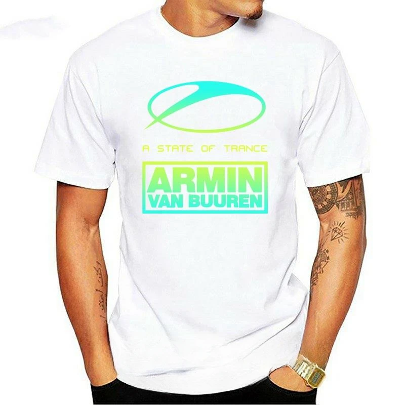 New Arrival fashion heavyweight Hot Sale vintage Summer New Fashion A State of Trance Armin Van Buuren Graphic Men\'s T-Shirt