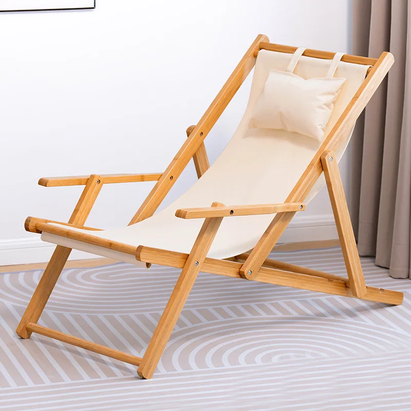 Nanzhu Beach Chair Folding Outdoor Lunch Chair Recliner Leisure A813