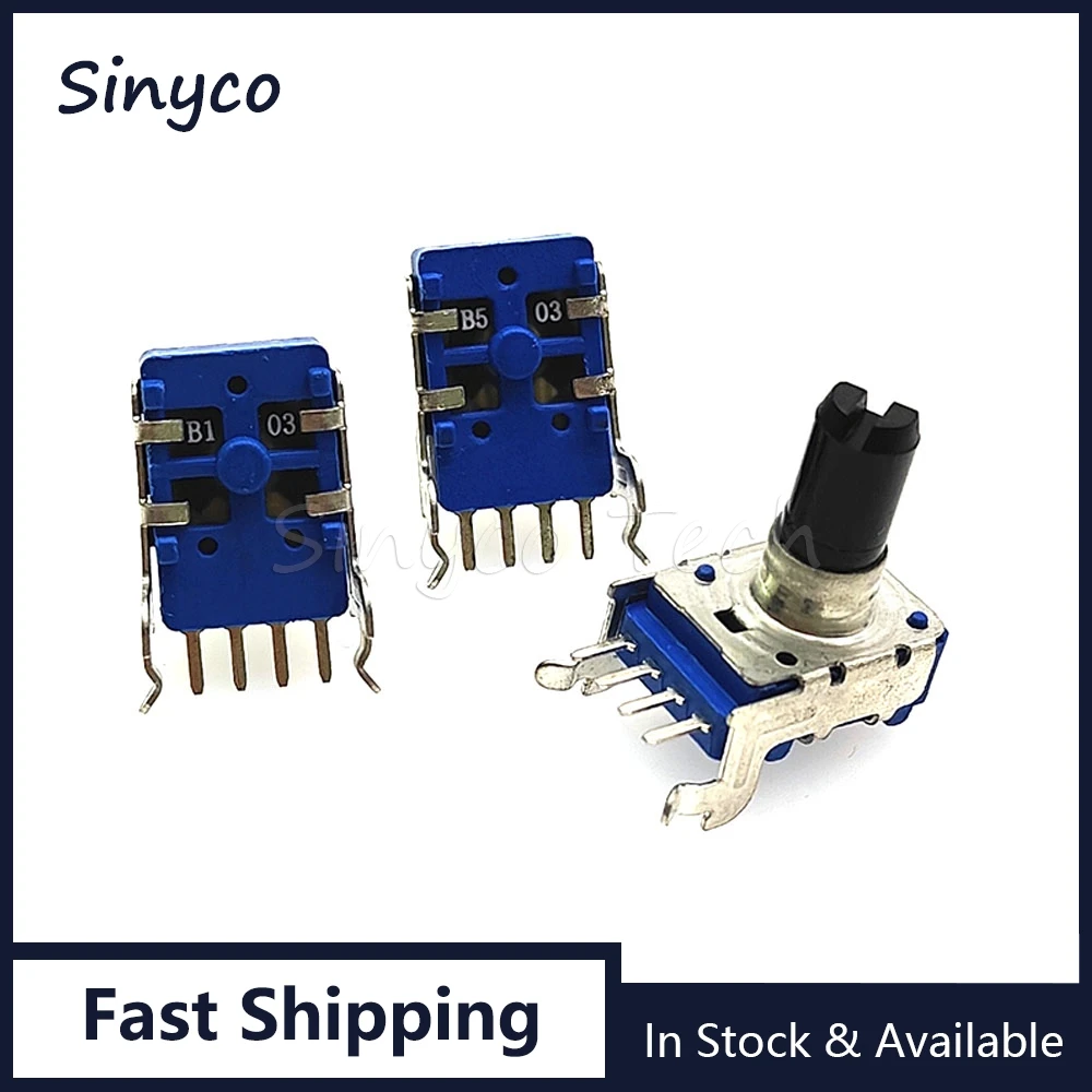 3PCS Single Horizontal RK11 Electronic Organ Volume Adjustment Potentiometer B10K B20K B50K B100K 4Pin Half Shaft Length 13mm