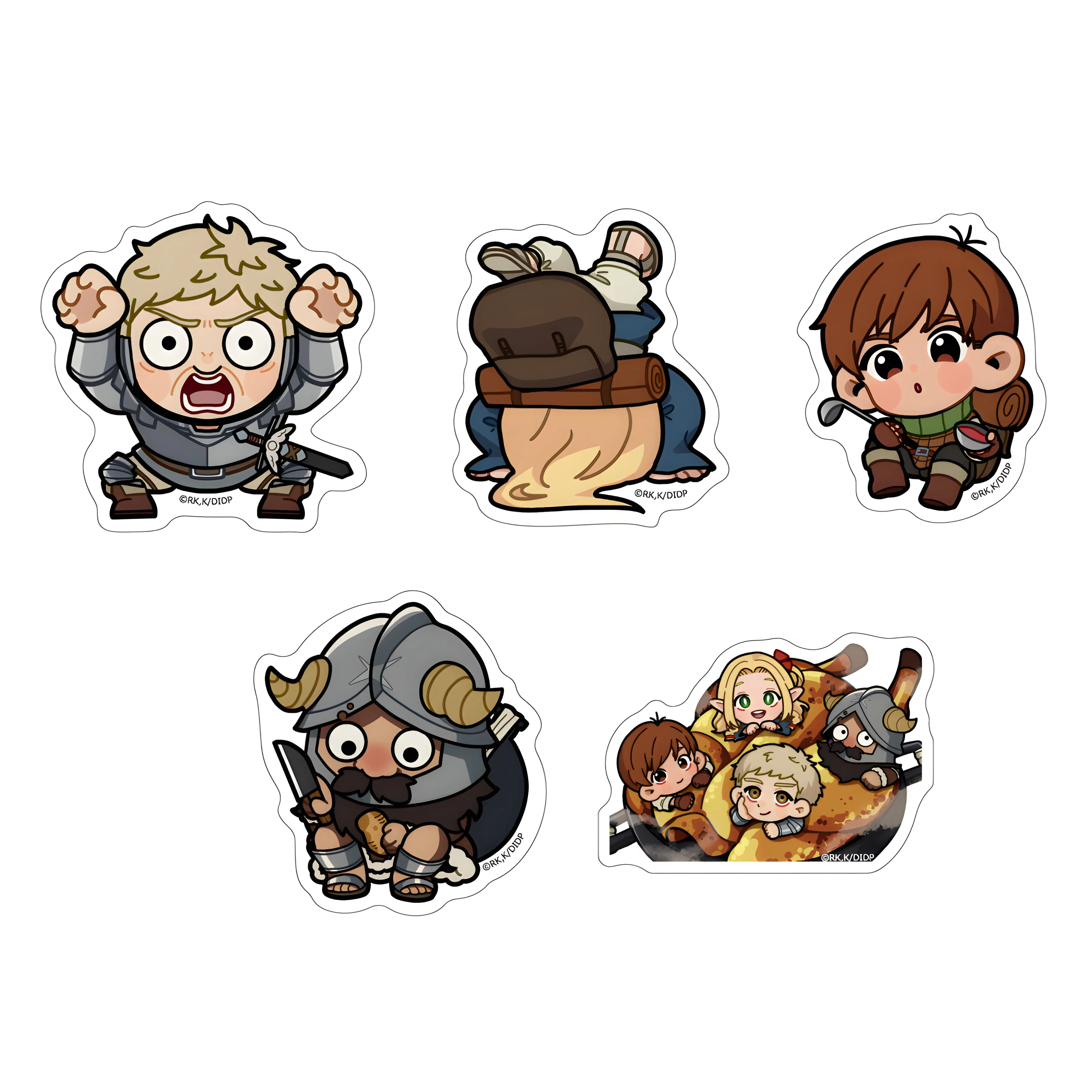 Anime Delicious in Dungeon Marcille Donato Keychain Cosplay Accessories Laios Touden Senshi Chilchuck Acrylic Keyring Pendant