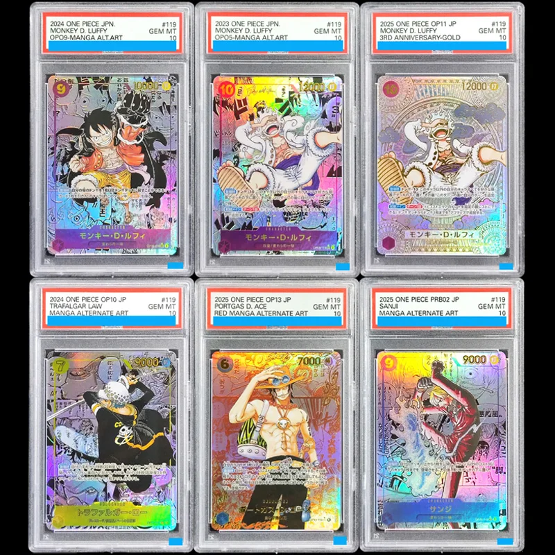 2024 One Piece Op09-Emperors In The New World #119 Monkey D. Luffy Sanji Manga Alternate Art Grading 10 Collection Game Card