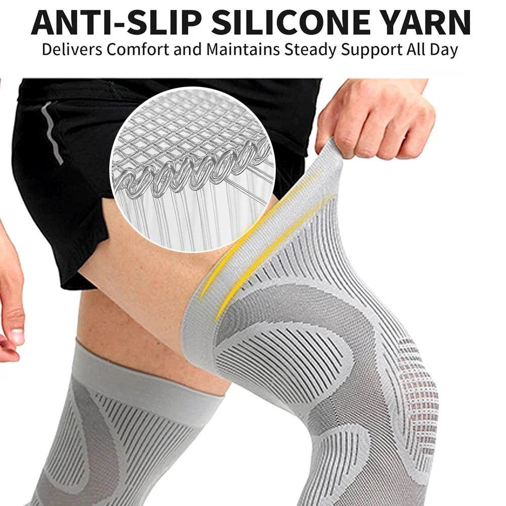 1Pair Professional Knee Braces for Knee Pain - Compression Knees Sleeves for Men Women,Support for Arthritis,Weightlifting,Sport