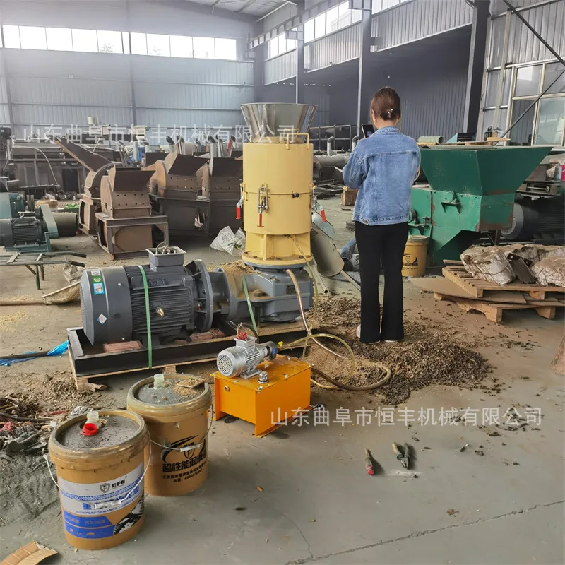 

(Специально разработано для морских перевозок) Оборудование для производства топливных гранул из древесины, полный комплект с автоматической подачей биомассы.