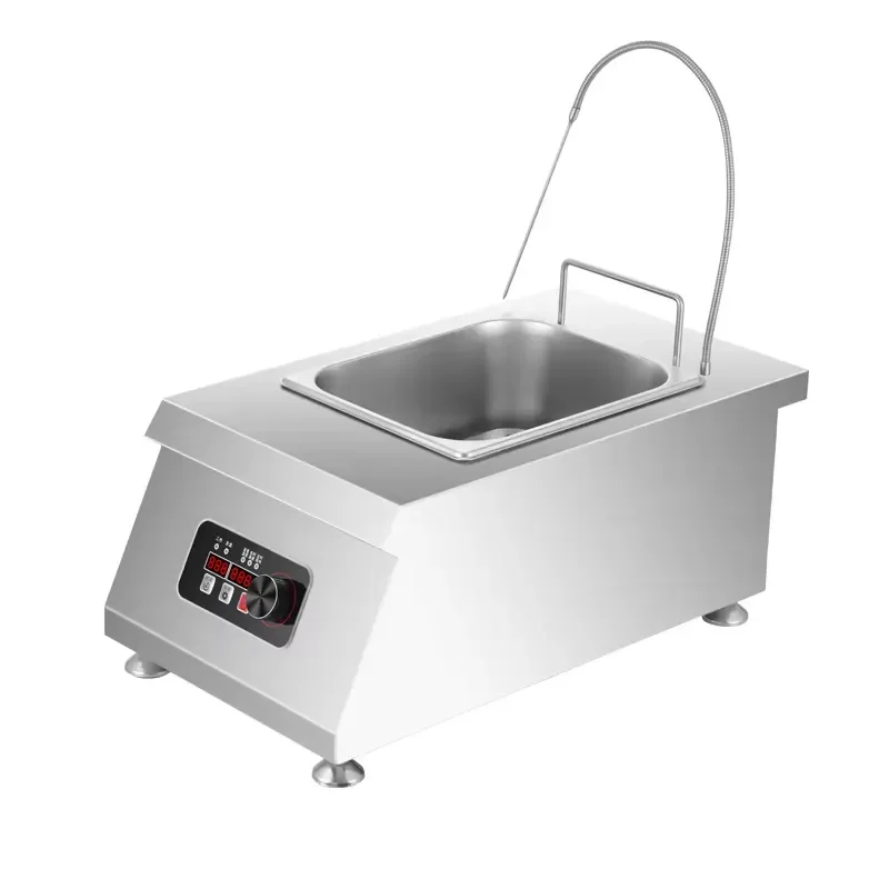 6L Electric Deep Fryer Stainless Steel Commercial Kitchen Equipment 220V Thermostat Control for Restaurant Home Small
