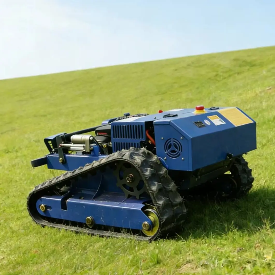 

Customized farm garden intelligent machine factory direct sales, flexible adjustable remote control lawn mower manufacturer.