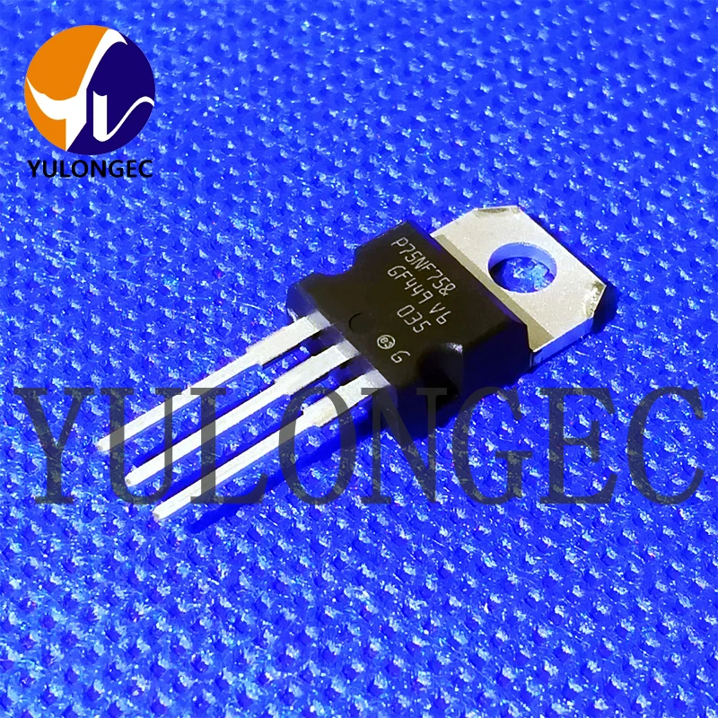 10PCS STP75NF75 N-Channel Power MOSFET 75V/80A 11mOhms TO-220 Chip P75NF75 Original