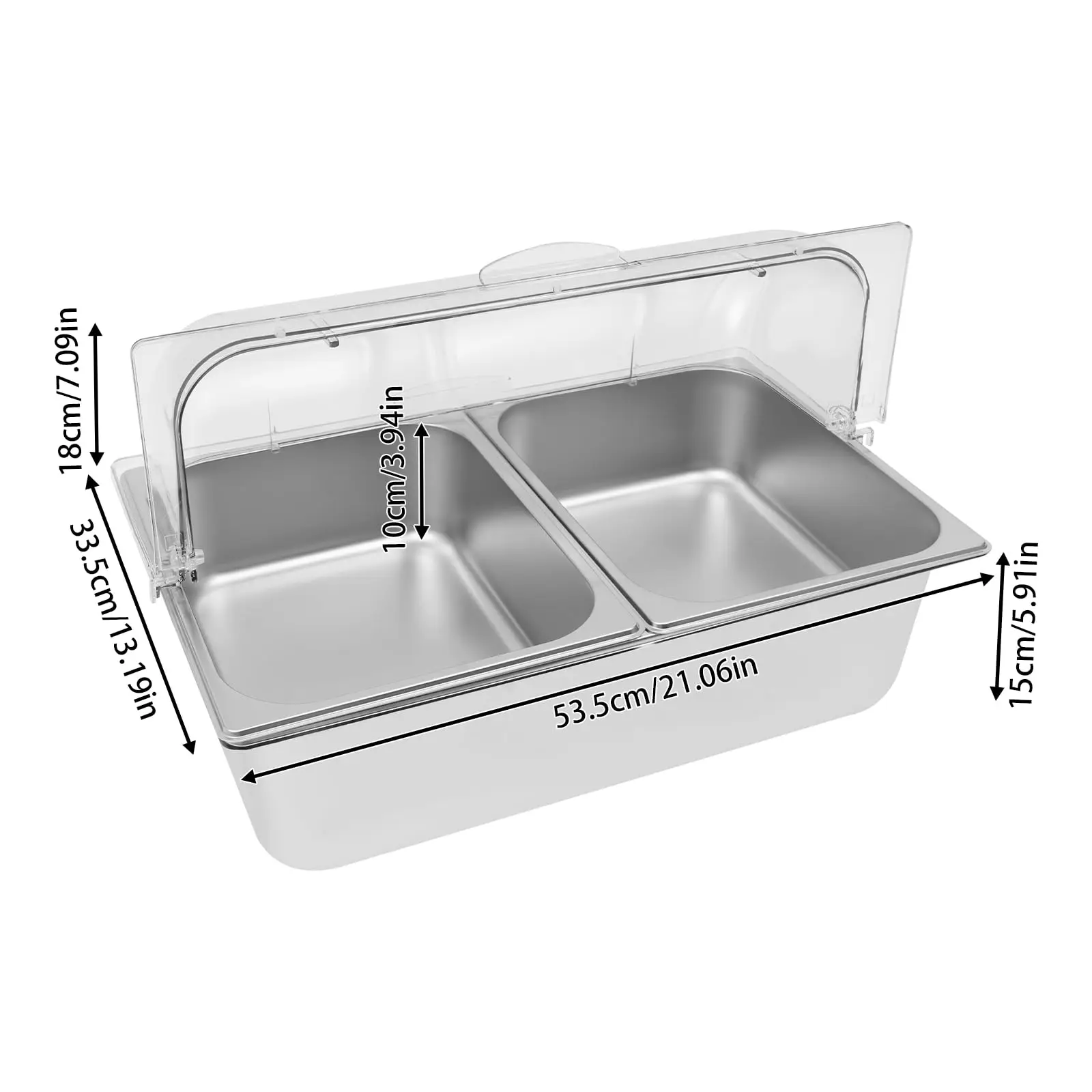 كونترتوب الغذاء تخدم عرض الحاويات حاويات طعام من الفولاذ المقاوم للصدأ مع غطاء 2 قطعة المشابك 2 قطعة ملاعق 3 قطعة صناديق الثلج الصلب
