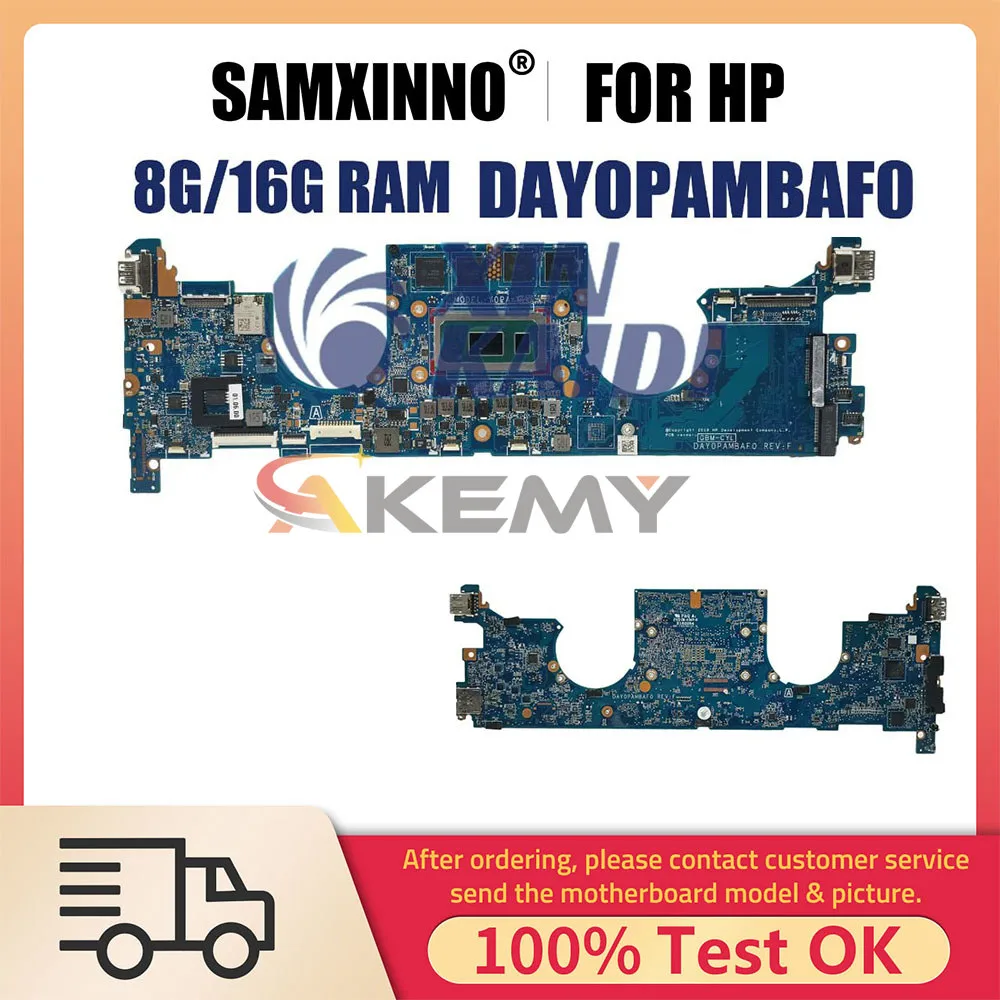 

Computer Mainboard For HP X360 1030 G4 L78696-601 L70769-601 DAY0PAMBAF0 Laptop Motherboard With CPU I3 I5 I7 8th 8G 16G RAM