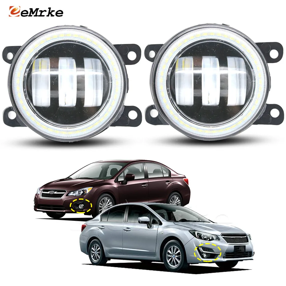 

Обновление светодиодных противотуманных фар Angel Eyes DRL для Subaru Impreza IV 2012 2013 2014 2015 2016 PTF с линзами Автомобильные противотуманные фары дневного света