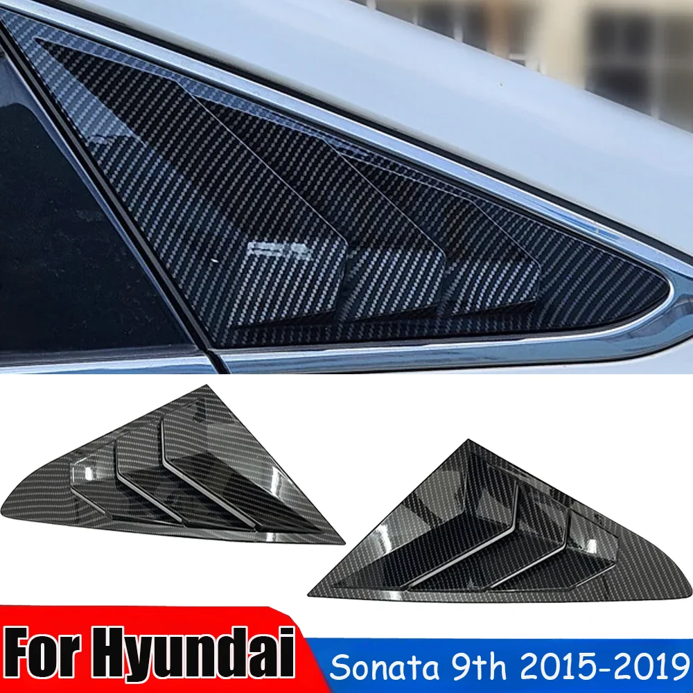 Auto Achterhoes Voor Hyundai Sonata 9e 2015-2019 Raam Zijluik Trim Sticker Ventilatie Haai Kieuwen Vorm Accessoires