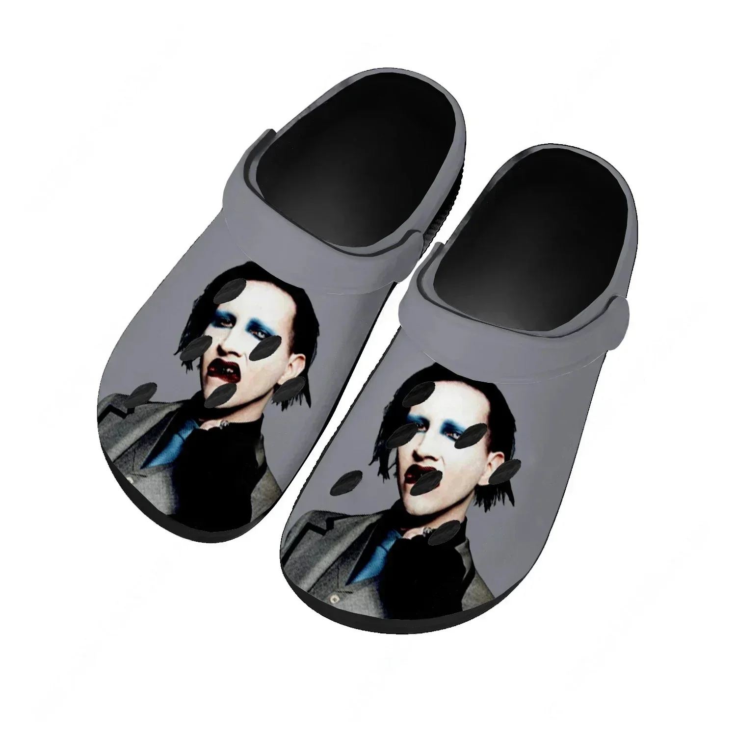 Marilyn Manson Home High Quality Sandals Women Teenager Fashion Water Shoe Heavy Metal Garden Breathable Beach Hole Slippers