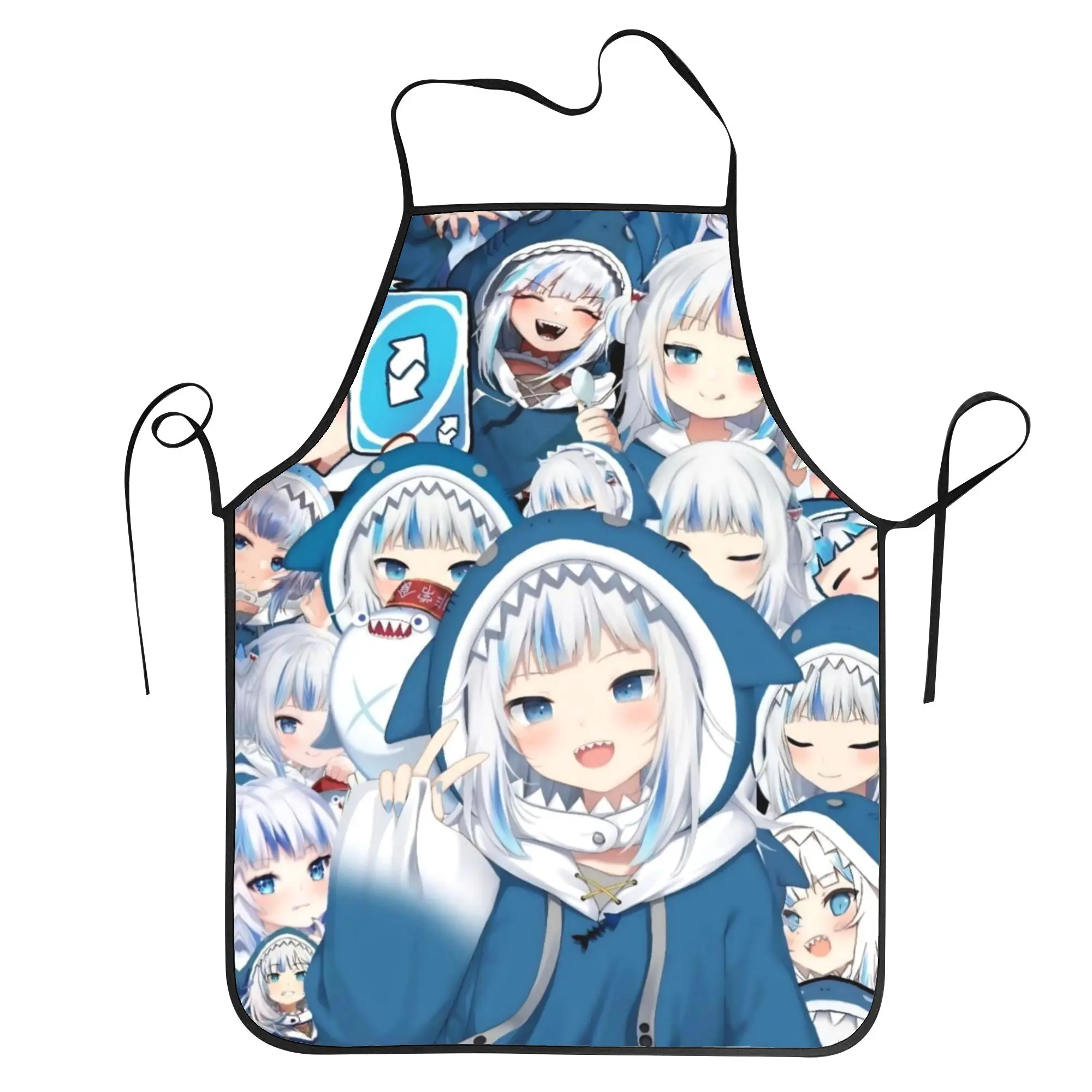 

Милый фартук Gura Gawr для дома, парикмахерской, кухни, модный фартук для готовки без карманов