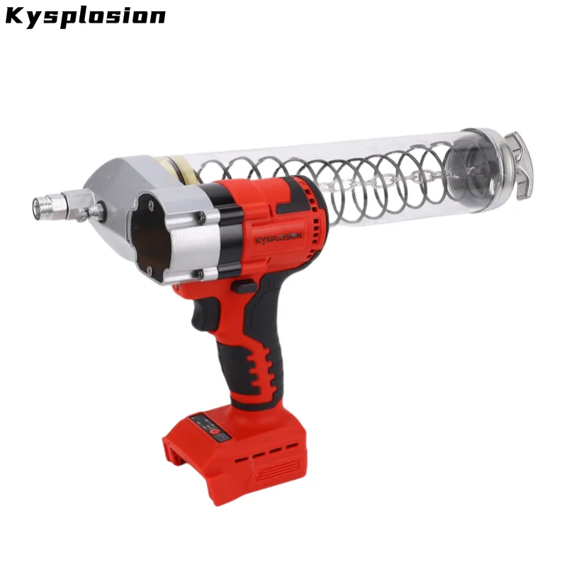 KYS For Milwaukee M18 Brushless Electric Grease Gun Wireless Fully Automatic High-Pressure Excavator Specific Grease Gun tools