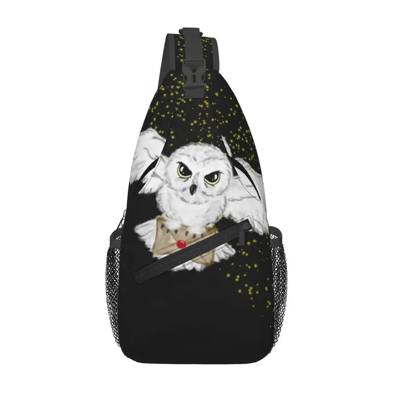 

Изготовленная на заказ сумка-тоут с изображением совы, рюкзак через плечо, мужской рюкзак ведьмы, волшебные сумки на плечо, нагрудные сумки для кемпинга, езды на велосипеде