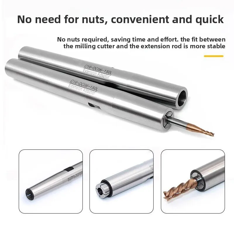 High-precision back pull extension rod C12 C16 C20 for CNC deep cavity machining small-diameter