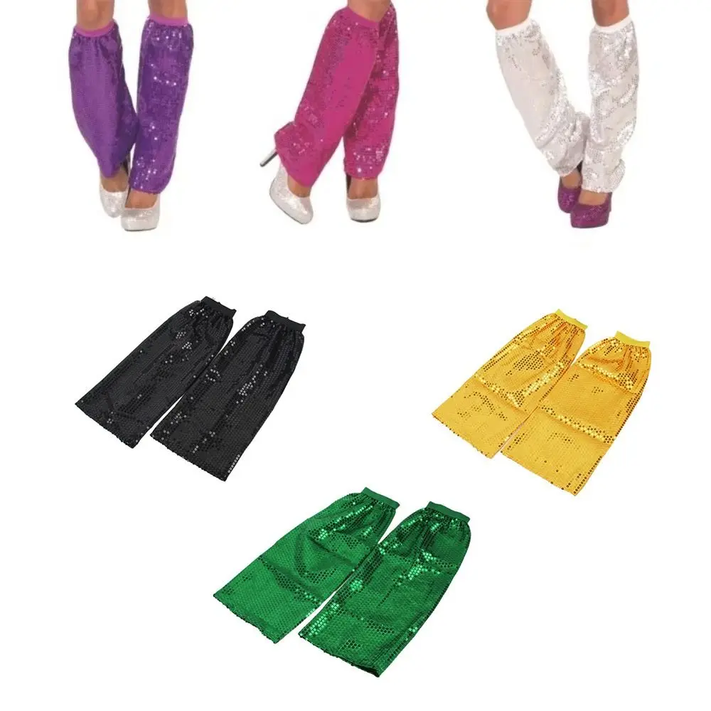 1Pair Festival Accessorie Sparkling Sequins Leg Warmers Shiny Sexy Glittering Leg Socks Knee High Long Socks Leg Cover Cosplay