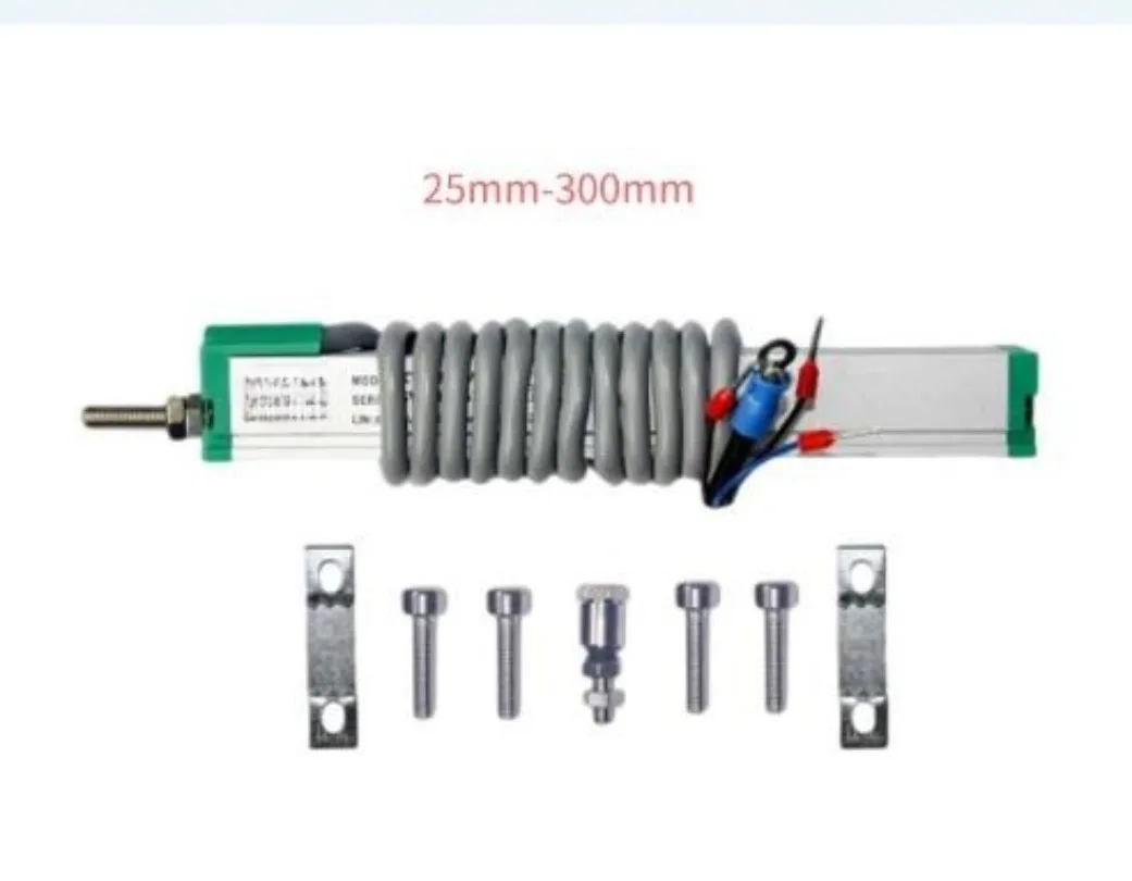 1PC Micro KTR 10 25 50 75 300mm Linear Displacement Sensor Reset Electronic Ruler Miniature Spring Displacement Transducer