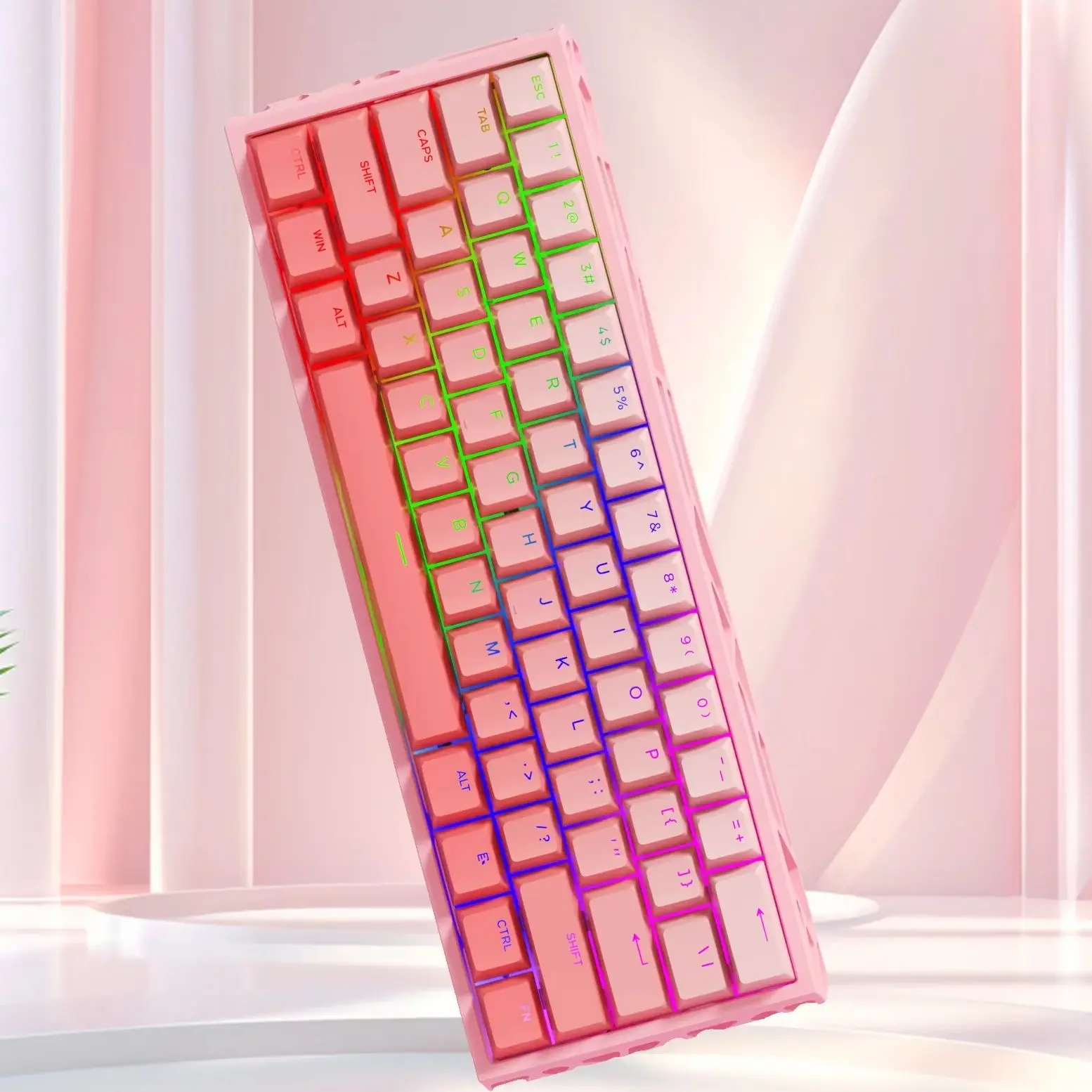 JiZhou ZhengKe Personalized Translucent Gradient Color PBT Side-Engraved Keycaps 134 Keys Mechanical Keyboard Full Set Customiza