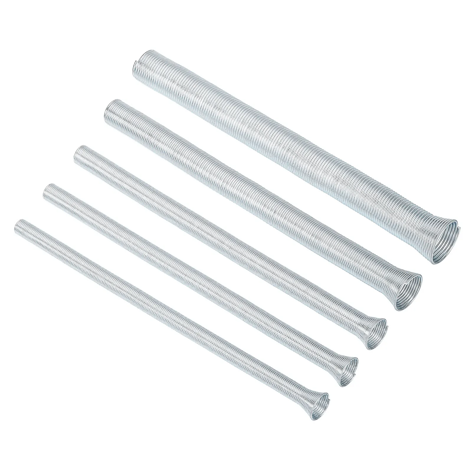 

5 шт., набор пружинных трубогиб для медных труб, наружный диаметр 1/4 дюйма, 3/8 дюйма, 1/2 дюйма, 5/8 дюйма, гибочная пружина для медных трубок, спиральный пружинный гибочный станок