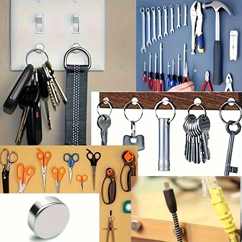 10x1/10x2/10x3mm Magnet, geeignet für Komponentenverbindungen, Halsketten- oder Taschenschnallen, Badezimmerzubehör, Whiteboard-Befestigung – Detail 6