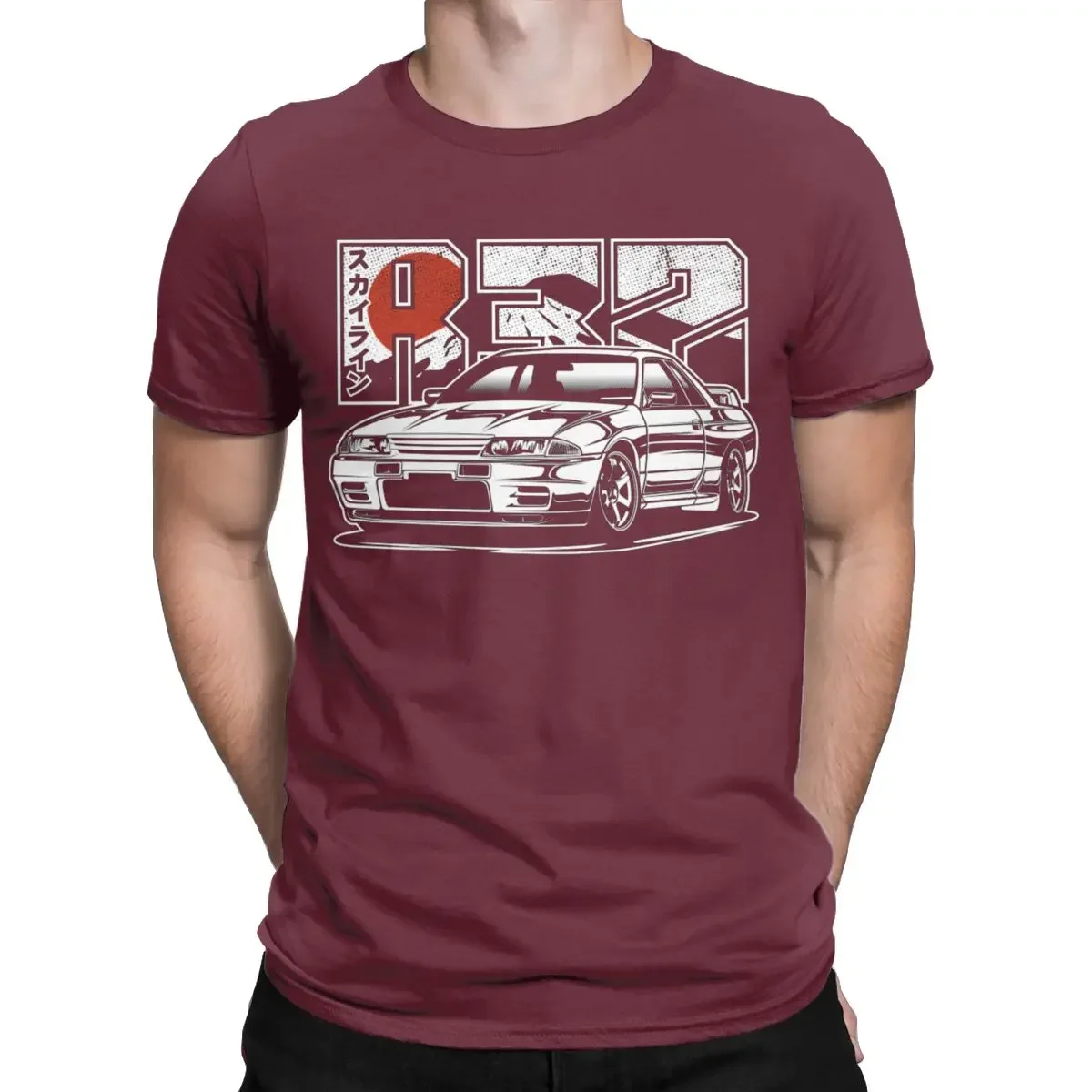 new model Humorous R32 Gtr Skyline T-Shirt for Men Round Collar Cotton T Shirt Short Sve Tee Original Clothing