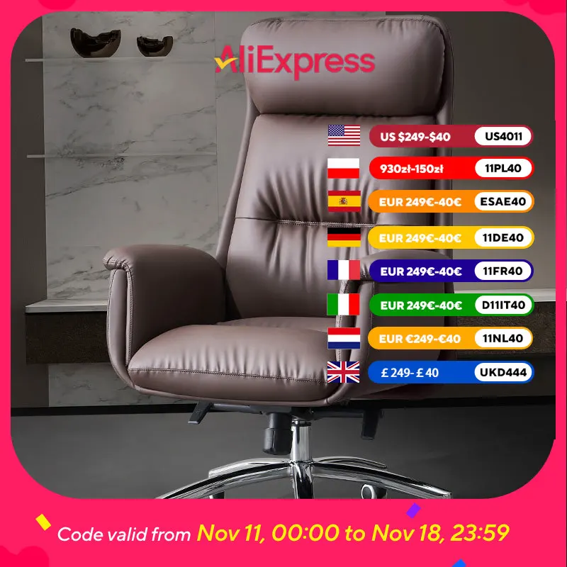 

Vintage Wheels Office Chair Armrest Cushion Official Ergonomic Office Chair Swivel Executive Sillas De Oficina Furniture