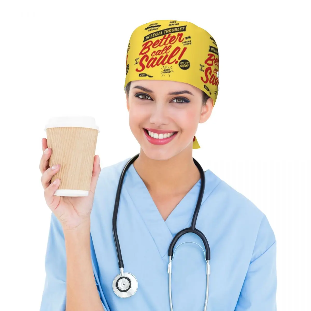 Better Call Saul Saul Goodman Scrub Hat Doctor Working Surgical Cap Unisex Adjustable Nursing Caps for Dentist