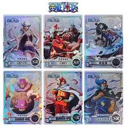 ONE PIECE CP UR SSR series Collection card Nami Nefertari D.Vivi BROOK Anime characters flash card Cartoon toys regalo di natale