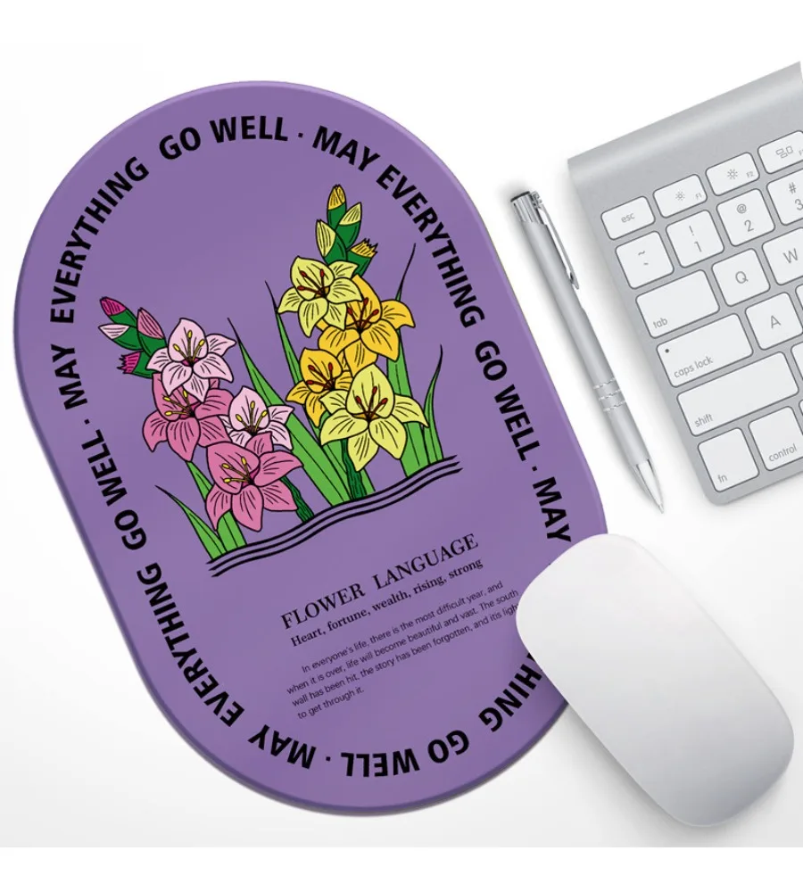 Mouse pad simple small fresh wrist pad small portable computer office table mat