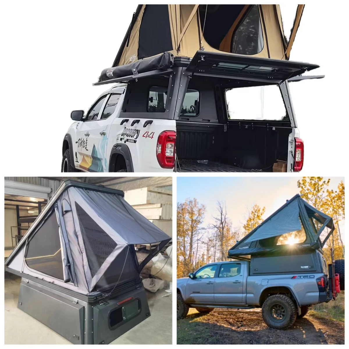 Fashionable Design Pickup Canopy Truck Aluminum Bed Cover Hardtop Canopy Camper for Ranger Raptor F150 Navara NP300