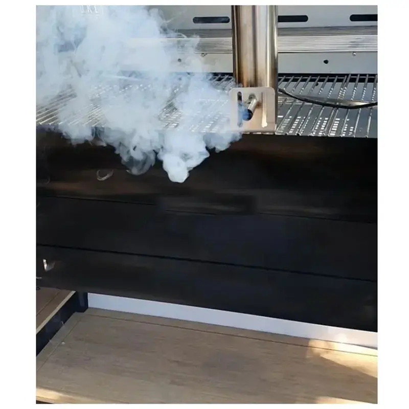 Removable Stainless Steel Portable Electric Smoker Hot And Cold Smokers For Allgrills Stainless Steel Large Capacity US Plug