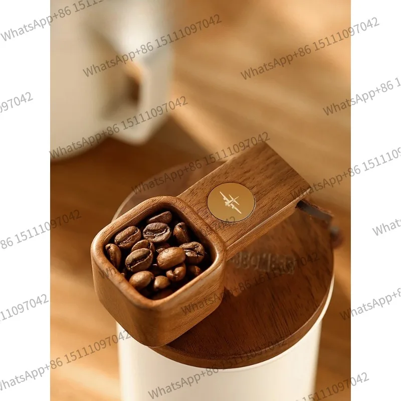 For MHW-3 Bomber Jove Japanese vintage walnut short-handled coffee beans/powder spoon
