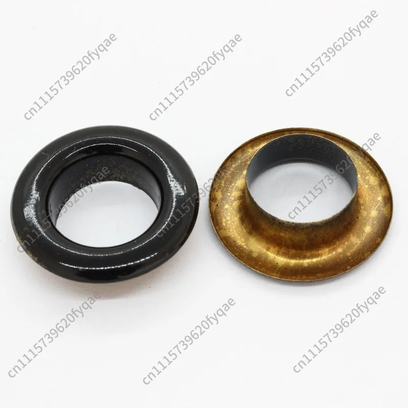 100pcs  Black and white paint buttonhole clothing, luggage accessories, air eye buckle, canvas, corns ring